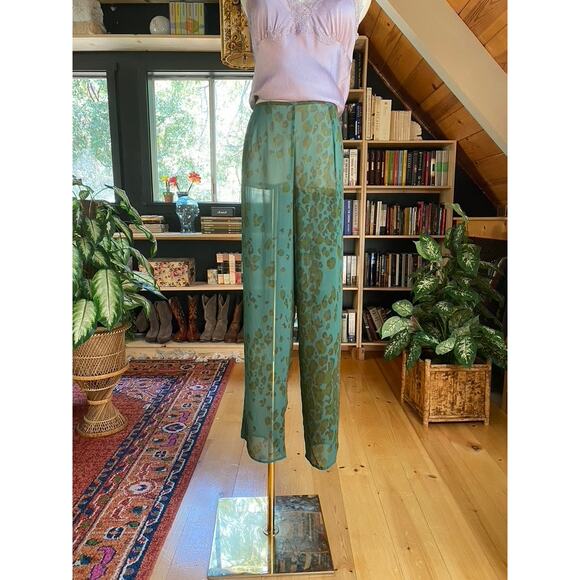 Silk Sheer Leopard Pant - Picture 3 of 6